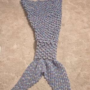 Custom Crochet Mermaid Tail Blanket -Pastel Multicolor